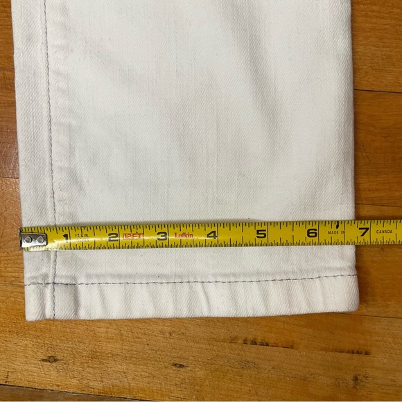 LAURÈL White Straight Leg Jeans - Size 6 (European 36) - Picture 12 of 13